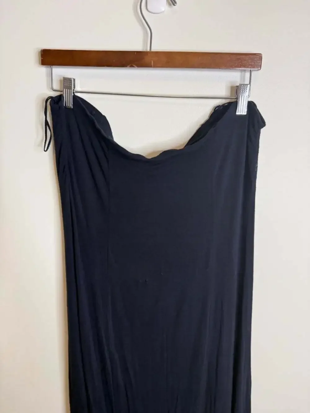 Free people beach black strapless my long time Love maxi dress size large